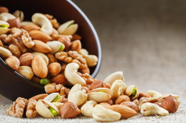 Oleaginosas alimentação para viver mais.