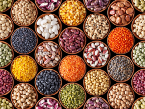 Opções de proteínas para alimentação.